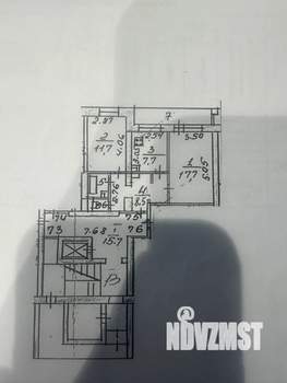 2-к квартира, вторичка, 50м2, 1/9 этаж