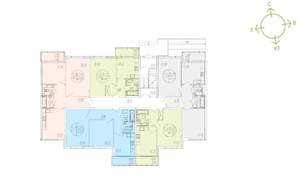 1-к квартира, строящийся дом, 41м2, 1/4 этаж