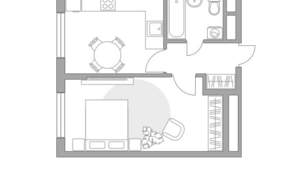 1-к квартира, строящийся дом, 37м2, 8/12 этаж