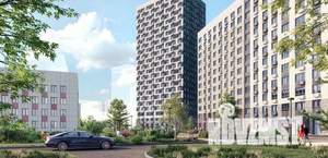 2-к квартира, строящийся дом, 35м2, 12/23 этаж