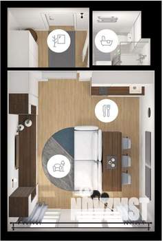 Студия квартира, вторичка, 27м2, 7/14 этаж