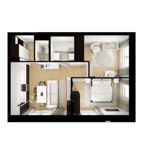 2-к квартира, вторичка, 48м2, 22/24 этаж