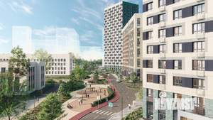 1-к квартира, строящийся дом, 35м2, 23/23 этаж