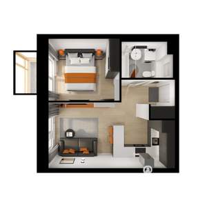 1-к квартира, вторичка, 37м2, 11/25 этаж