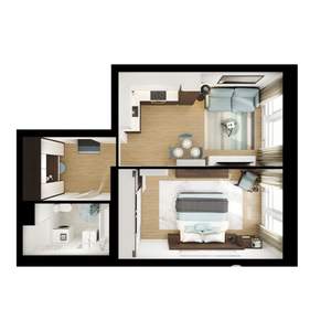 1-к квартира, вторичка, 44м2, 17/24 этаж