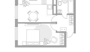 1-к квартира, вторичка, 37м2, 3/6 этаж