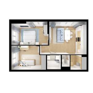 2-к квартира, вторичка, 52м2, 11/24 этаж