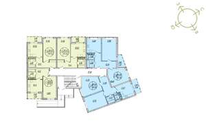 2-к квартира, строящийся дом, 62м2, 2/4 этаж