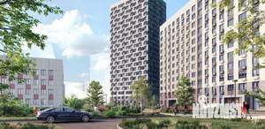 2-к квартира, строящийся дом, 59м2, 8/17 этаж