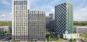 1-к квартира, строящийся дом, 38м2, 19/20 этаж