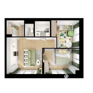 2-к квартира, вторичка, 49м2, 13/25 этаж