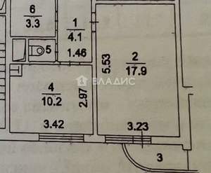 1-к квартира, вторичка, 37м2, 3/17 этаж