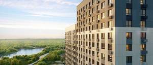 2-к квартира, строящийся дом, 39м2, 18/23 этаж