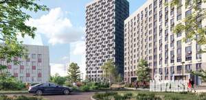 1-к квартира, строящийся дом, 42м2, 9/23 этаж