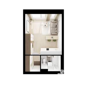 Студия квартира, вторичка, 25м2, 20/25 этаж