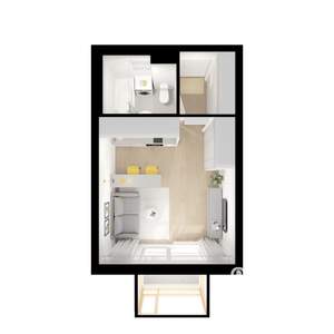 Студия квартира, вторичка, 24м2, 19/25 этаж