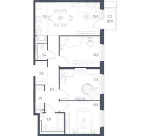 3-к квартира, вторичка, 70м2, 5/17 этаж