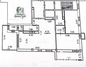3-к квартира, вторичка, 115м2, 6/6 этаж