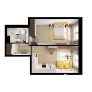 1-к квартира, вторичка, 41м2, 16/25 этаж